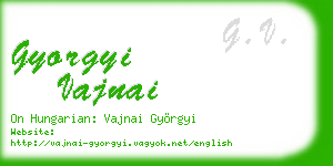 gyorgyi vajnai business card